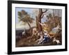 The Nurture of Jupiter, Mid-1630s-Nicolas Poussin-Framed Giclee Print