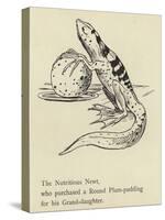 The Nutritious Newt-Edward Lear-Stretched Canvas