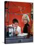 The Nutty Professor 1963 Directed by Jerry Lewis Jerry Lewis and Stella Stevens.-null-Stretched Canvas
