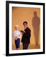 THE NUTTY PROFESSOR, 1963 directed by JERRY LEWIS Stella Stevens and Jerry Lewis (photo)-null-Framed Photo