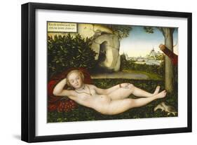 The Nymph of the Spring, after 1537-Lucas Cranach the Elder-Framed Giclee Print