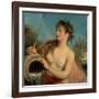 The Nymph of the Spring (Oil on Canvas)-Jean Antoine Watteau-Framed Giclee Print