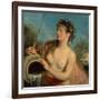 The Nymph of the Spring (Oil on Canvas)-Jean Antoine Watteau-Framed Giclee Print