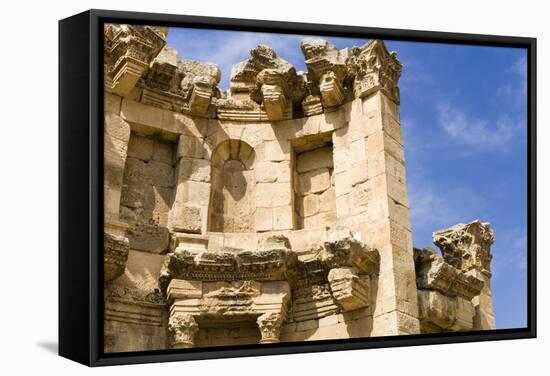 The Nymphaeum, Once the Roman city of Gerasa, Jerash, Jordan.-Nico Tondini-Framed Stretched Canvas