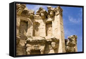 The Nymphaeum, Once the Roman city of Gerasa, Jerash, Jordan.-Nico Tondini-Framed Stretched Canvas