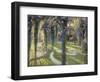 The Nymphs in the Garden, Les Nymphes dans un Jardin-Henri Martin-Framed Premium Giclee Print