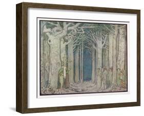 The Oak Addresses the Spirits of the Trees-null-Framed Art Print