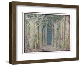 The Oak Addresses the Spirits of the Trees-null-Framed Art Print