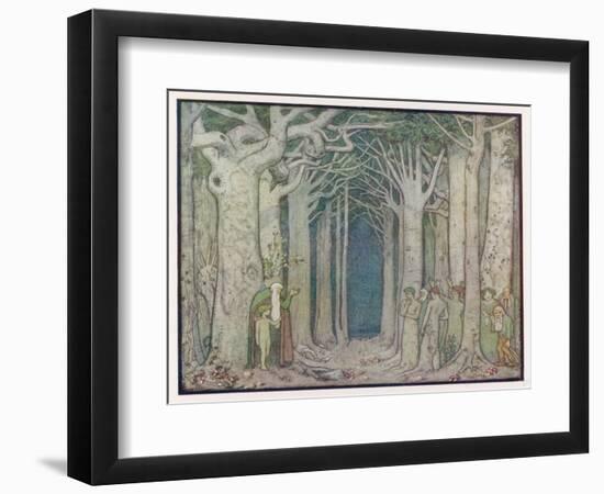 The Oak Addresses the Spirits of the Trees-null-Framed Art Print