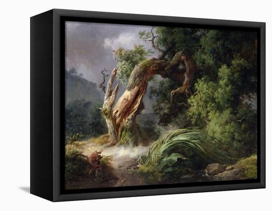 The Oak and the Reed, 1816-Achille Etna Michallon-Framed Stretched Canvas