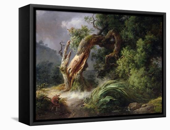 The Oak and the Reed, 1816-Achille Etna Michallon-Framed Stretched Canvas