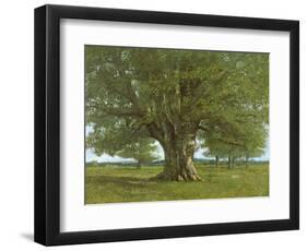 The Oak of Flagey, Called Vercingetorix-Gustave Courbet-Framed Premium Giclee Print