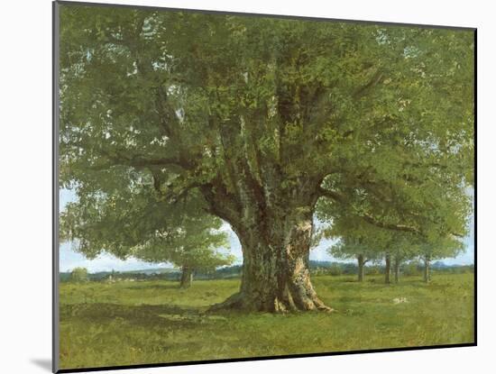 The Oak of Flagey, Called Vercingetorix-Gustave Courbet-Mounted Giclee Print