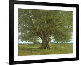 The Oak of Flagey, Called Vercingetorix-Gustave Courbet-Framed Giclee Print