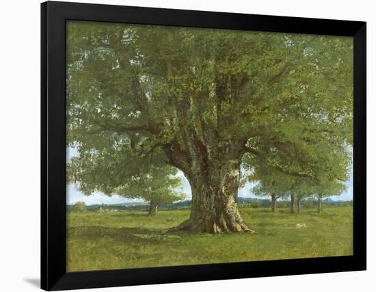 The Oak of Flagey, Called Vercingetorix-Gustave Courbet-Framed Giclee Print