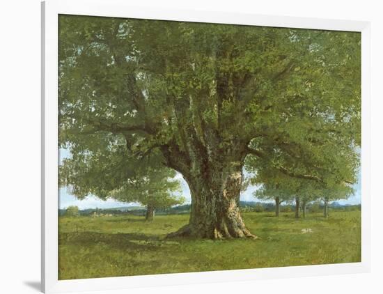 The Oak of Flagey, Called Vercingetorix-Gustave Courbet-Framed Giclee Print