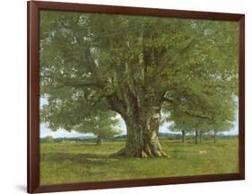 The Oak of Flagey, Called Vercingetorix-Gustave Courbet-Framed Giclee Print