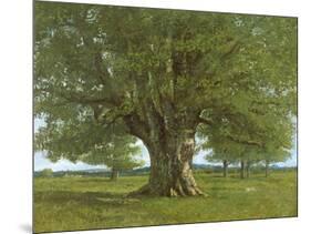 The Oak of Flagey, Called Vercingetorix-Gustave Courbet-Mounted Giclee Print