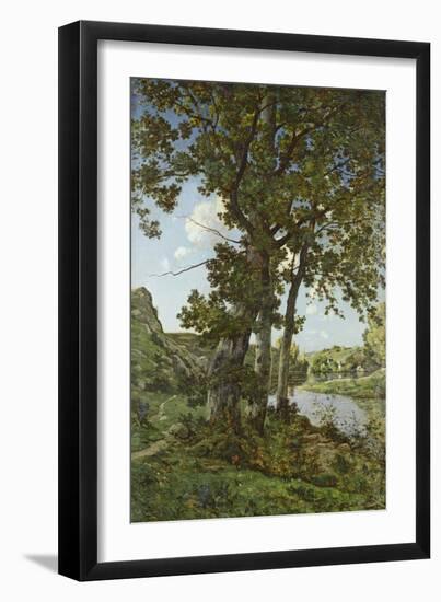 The Oaks of Chateau-Renard, 1875-Henri-Joseph Harpignies-Framed Giclee Print