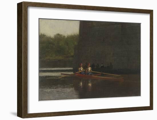 The Oarsmen (The Schreiber Brothers)-Thomas Eakins-Framed Premium Giclee Print