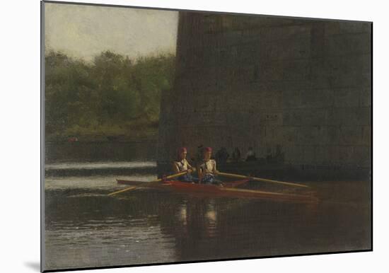 The Oarsmen (The Schreiber Brothers)-Thomas Eakins-Mounted Premium Giclee Print