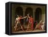 The Oath of Horatii, 1784-Jacques-Louis David-Framed Stretched Canvas