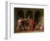 The Oath of Horatii, 1784-Jacques-Louis David-Framed Premium Giclee Print