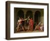 The Oath of Horatii, 1784-Jacques-Louis David-Framed Giclee Print