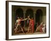 The Oath of Horatii, 1784-Jacques-Louis David-Framed Giclee Print