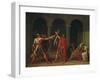 The Oath of Horatii, 1784-Jacques Louis David-Framed Giclee Print
