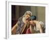 The Oath of Horatii, 1784-Jacques-Louis David-Framed Giclee Print