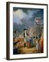 The Oath of Lafayette at the Celebration of the Federation, July 14, 1790-null-Framed Giclee Print