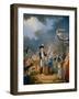 The Oath of Lafayette at the Celebration of the Federation, July 14, 1790-null-Framed Giclee Print