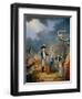 The Oath of Lafayette at the Celebration of the Federation, July 14, 1790-null-Framed Giclee Print