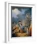 The Oath of Lafayette at the Celebration of the Federation, July 14, 1790-null-Framed Giclee Print