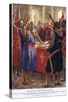 The Oath of the English Barons-Arthur Claude Strachan-Stretched Canvas
