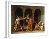 The Oath of the Horatii-Jacques Louis David-Framed Giclee Print