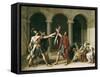 The Oath of the Horatii-Jacques-Louis David-Framed Stretched Canvas