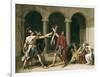 The Oath of the Horatii-Jacques-Louis David-Framed Art Print