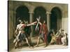 The Oath of the Horatii-Jacques-Louis David-Stretched Canvas