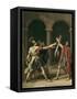 The Oath of the Horatii-Jacques-Louis David-Framed Stretched Canvas