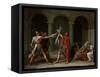 The Oath of the Horatii-Jacques-Louis David-Framed Stretched Canvas