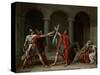 The Oath of the Horatii-Jacques-Louis David-Stretched Canvas