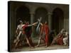 The Oath of the Horatii-Jacques-Louis David-Stretched Canvas