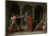 The Oath of the Horatii-Jacques-Louis David-Mounted Giclee Print