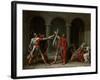 The Oath of the Horatii-Jacques-Louis David-Framed Giclee Print