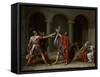 The Oath of the Horatii-Jacques-Louis David-Framed Stretched Canvas