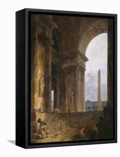 The Obelisk, 1787-88-Hubert Robert-Framed Stretched Canvas