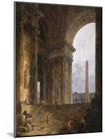 The Obelisk, 1787-88-Hubert Robert-Mounted Premium Giclee Print