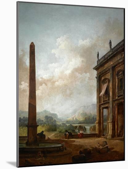 The Obelisk, 1789-Hubert Robert-Mounted Giclee Print